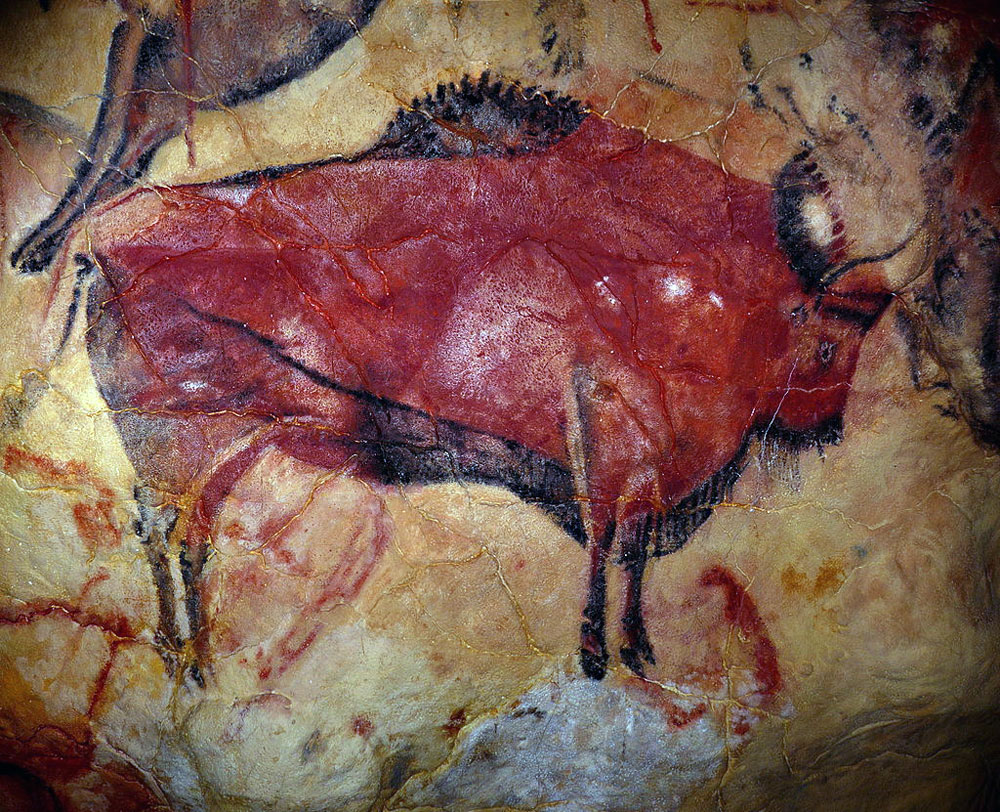 Bison in the great hall of polychromes, Cave of Altamira